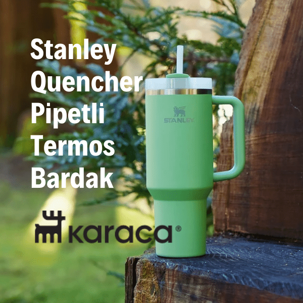 Stanley Quencher Pipetli Termos Bardak 1.18 Lt Açık Yeşil