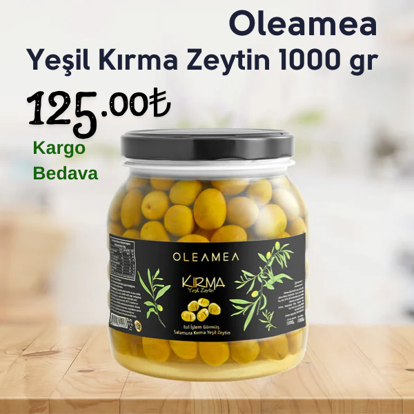 Ödüllü zeytinyağı markasından Yeşil Kırma Zeytin