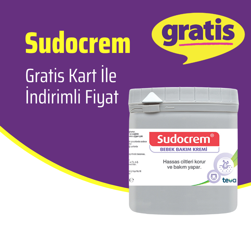 Sudocrem Gratis Kart İle İndirimli Fiyat