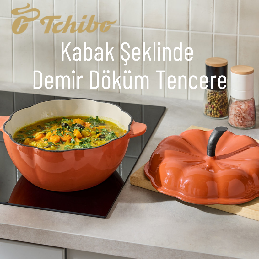 Kabak Şeklinde Demir Döküm Tencere