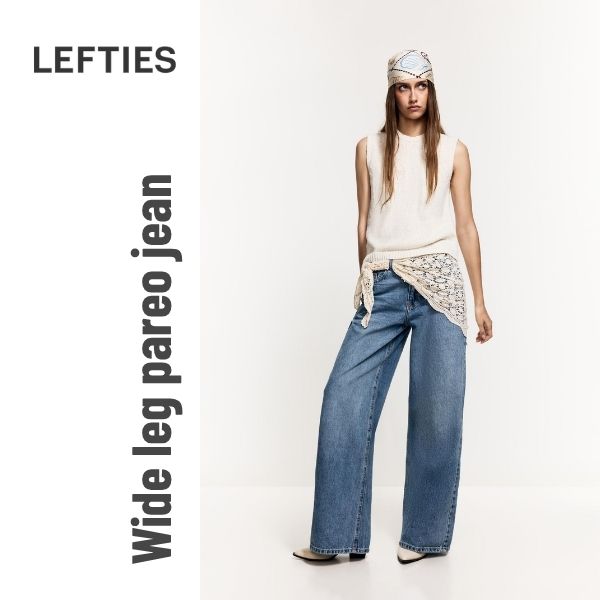 Wide leg pareo jean